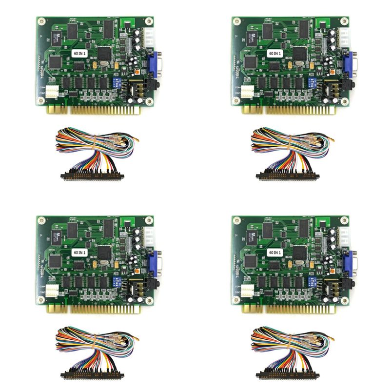 Usb Game Board Jamma - X64A-4X 60 In 1 Papan PCB