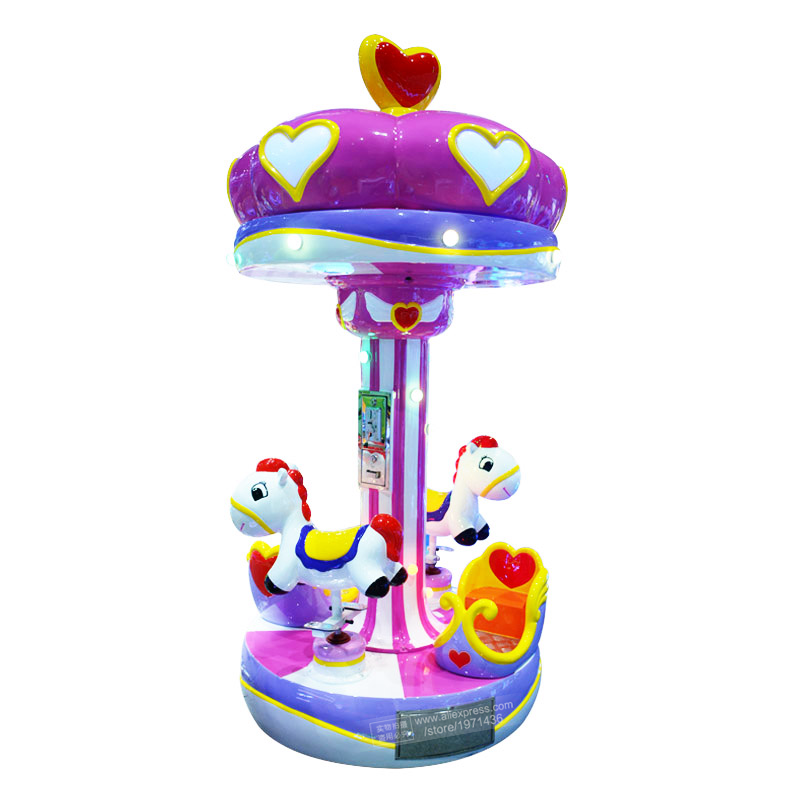 Coin Operated Kiddie Ride - Kuda Putar Listrik 3 Orang Wahana
