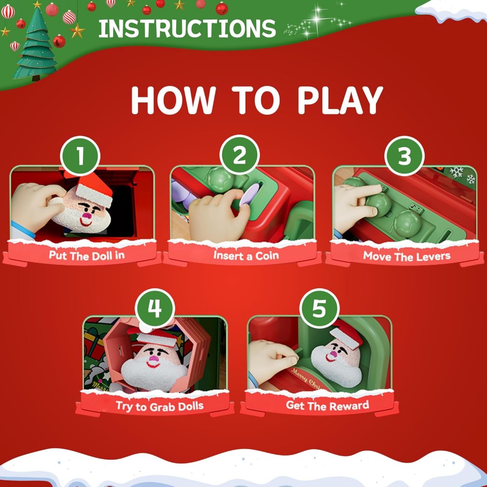 Mesin cakar Natal untuk anak-a - Arcade Games And Vending ulasan dan harga